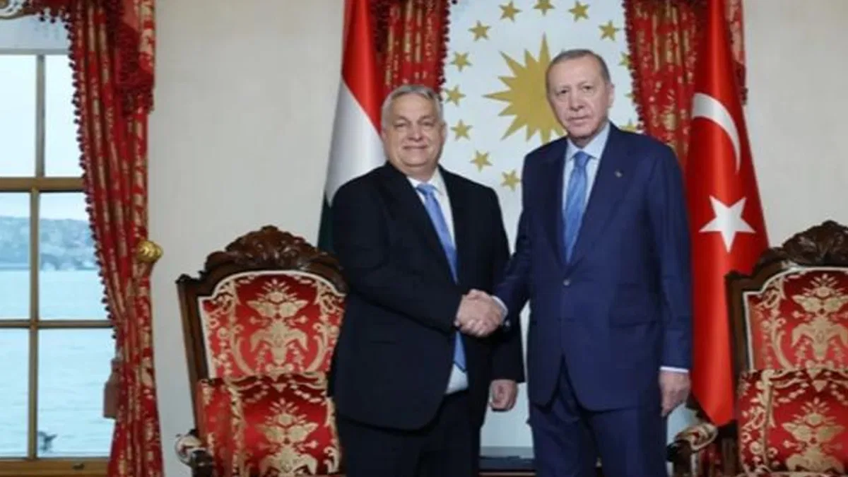Macaristan Başbakanı Orban Dolmabahçe’de
