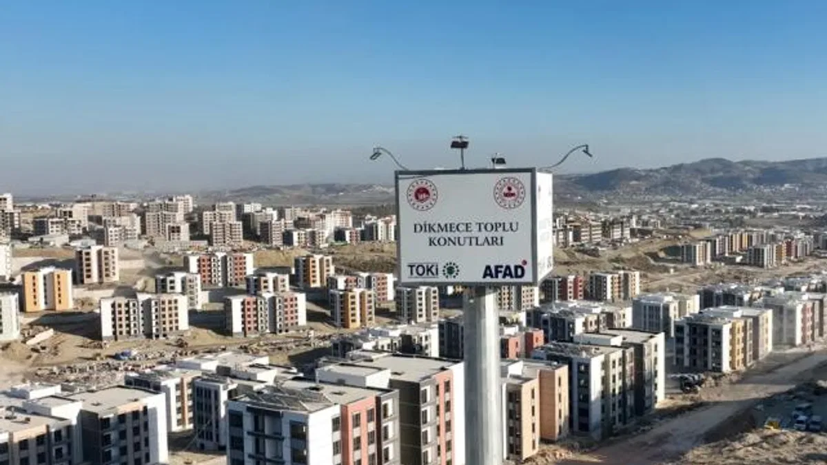 İkinci şantiyede konutlar yükseliyor
