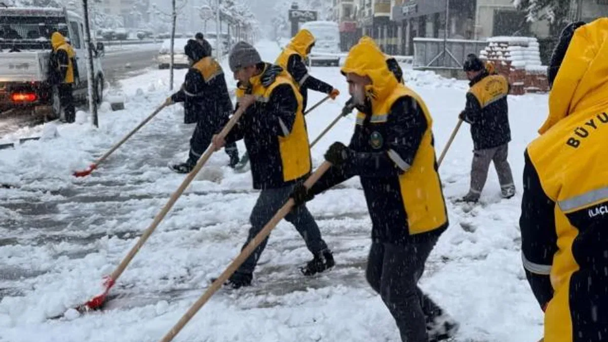 Maalatya’da kar mesaisi