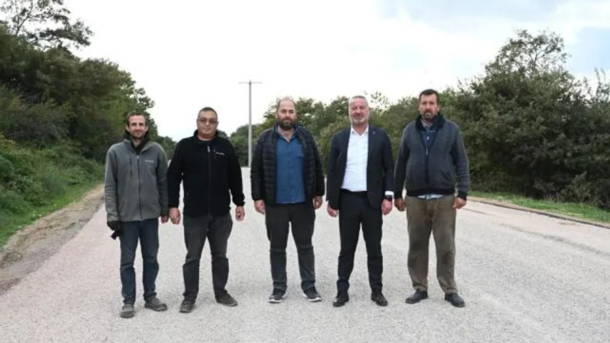 Şahmelek ve Doğla’da yol çalışmaları tamamlandı