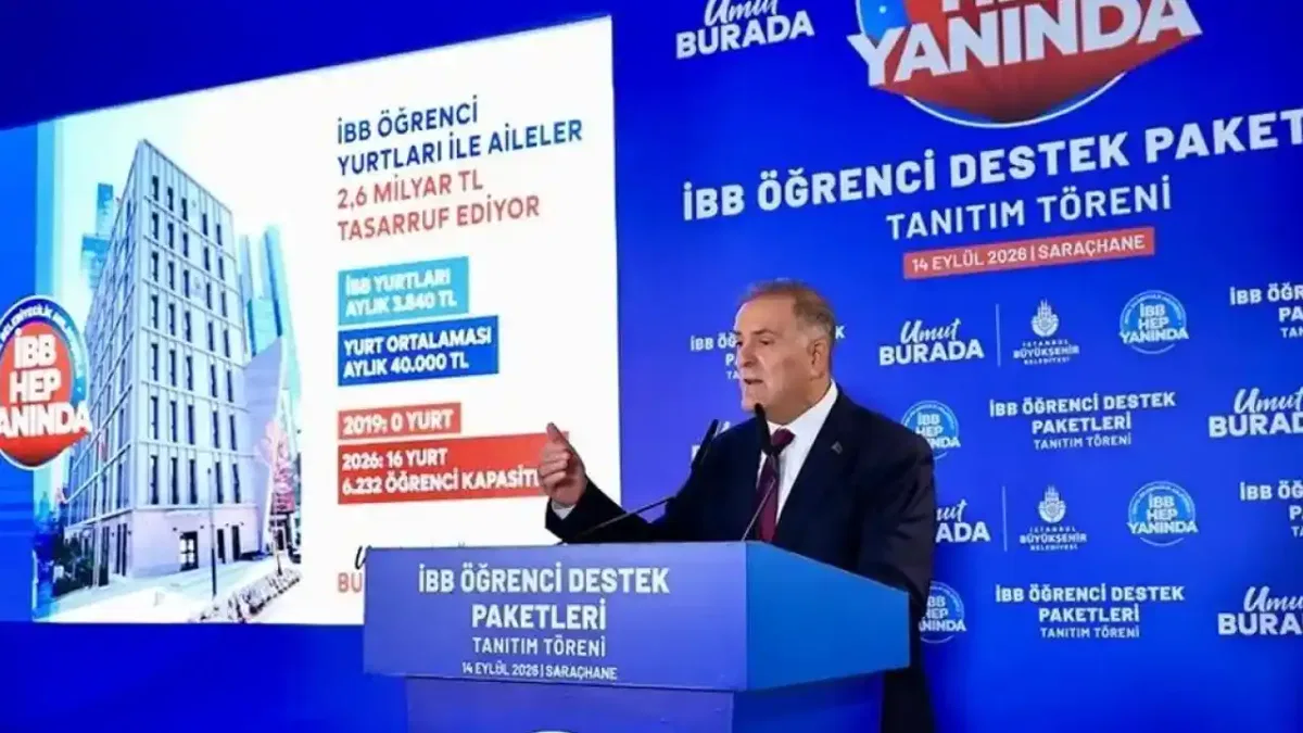 İstanbul Büyükşehir’den öğrencilere 8,7 milyar liralık destek paketi
