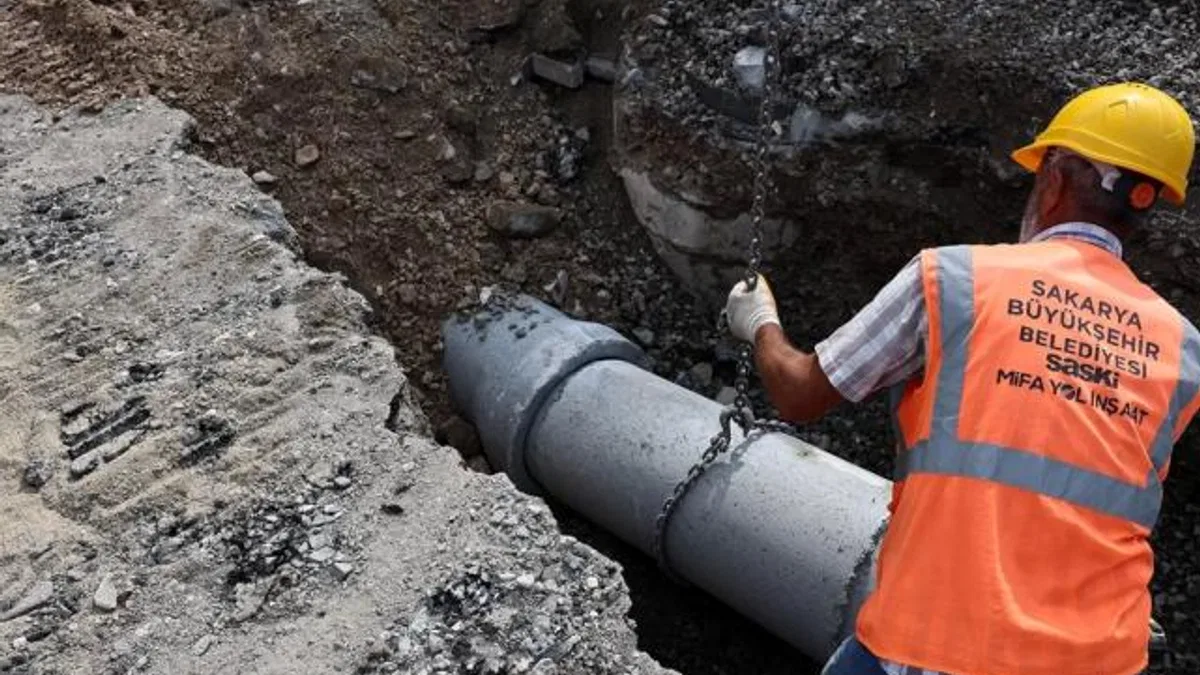 Sakarya Çukurahmediye’ye yeni atık su hattı