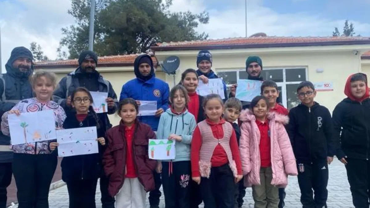 Manisa Soma’da öğrencilerden belediyeye resimli teşekkür