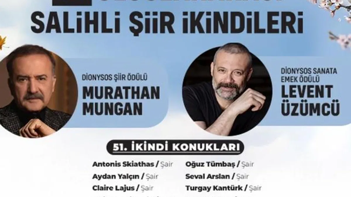 Uluslararası Salihli şiir ikindileri yeniden hayat buluyor