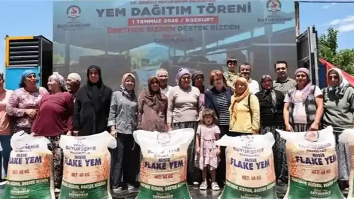 Denizli’de yem desteği projesi üreticiye can suyu oldu