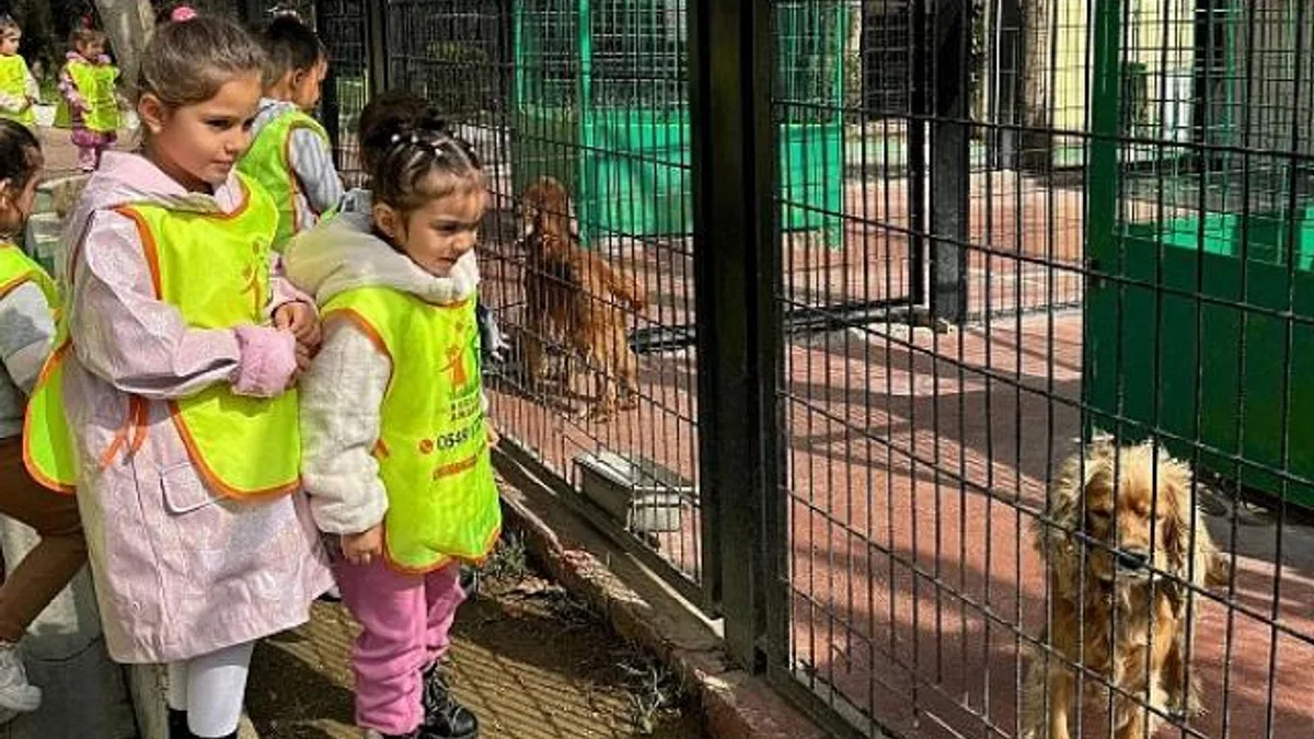 Küçük hayvanseverlerden can dostlarına ziyaret