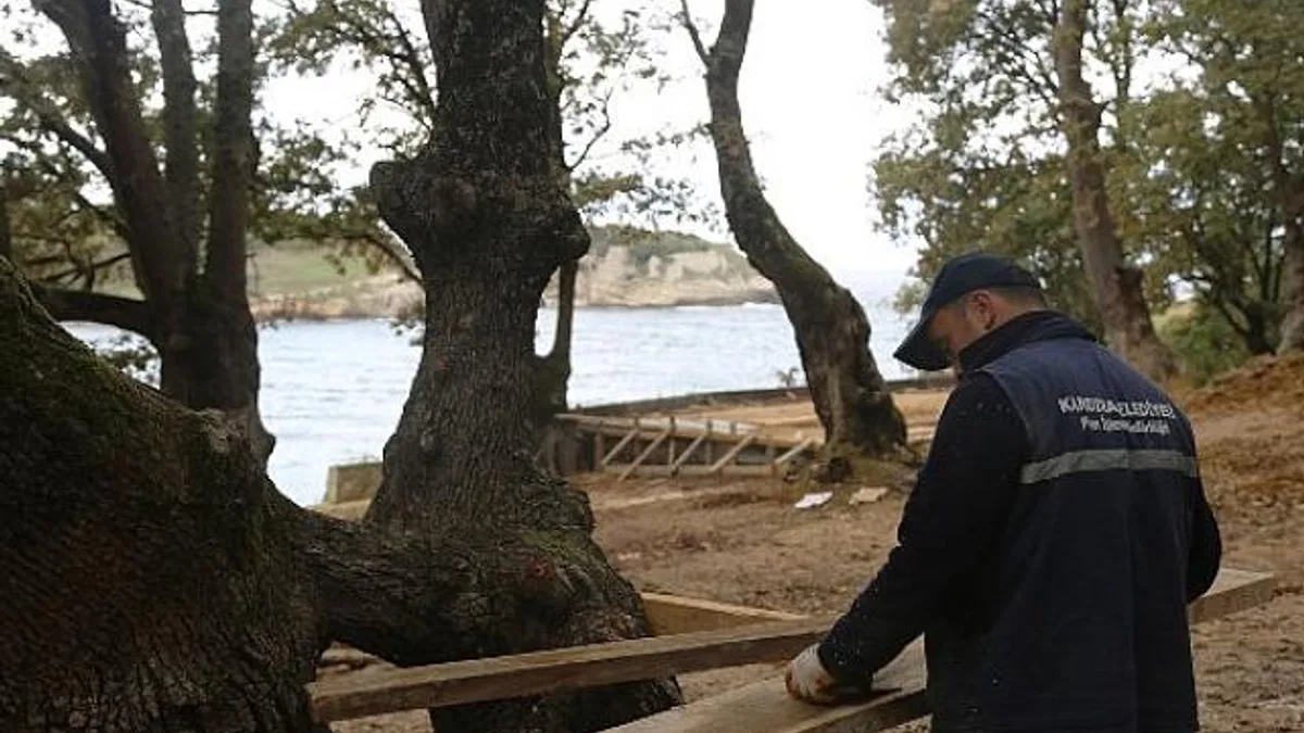 Kandıra Belediyesi Seyrekte Karavan Parkı ve Çadır Alanı Çalışmaları başladı