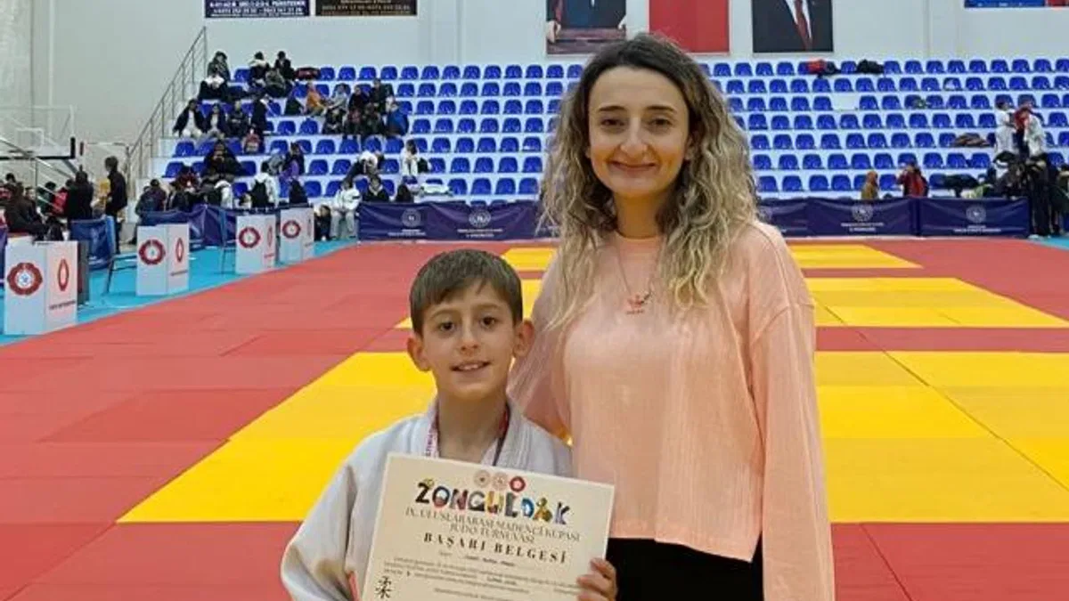 Kütahyalı minik judocudan gururlandıran başarı