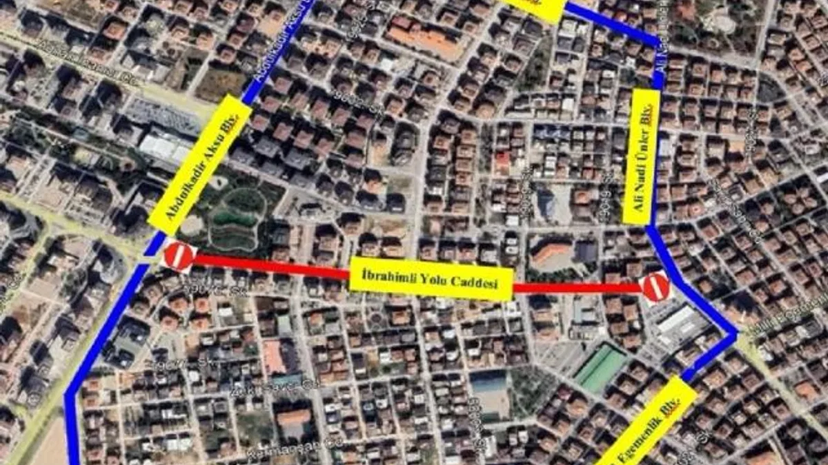Gaziantep’te İbrahimli Yolu Caddesi trafiğe kapatılıyor
