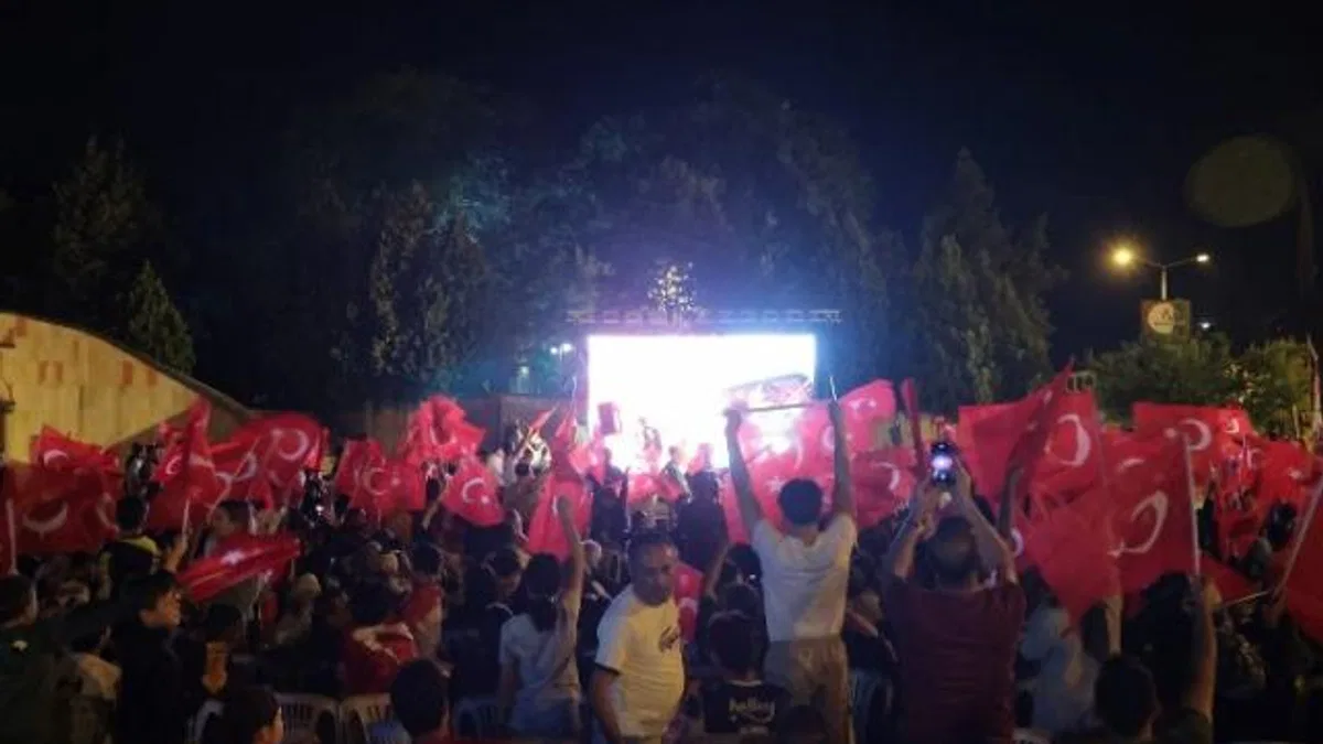 Nevşehir’de milli takım coşkusu yaşandı