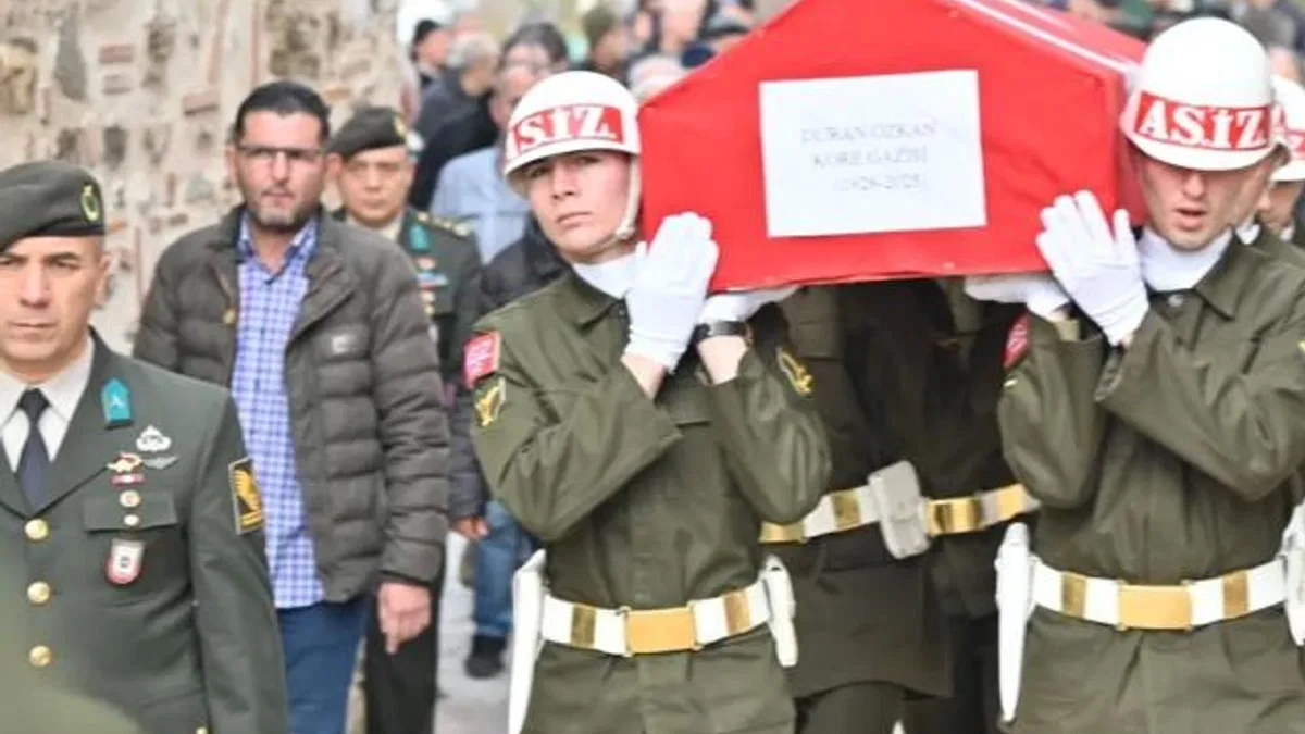 Kore Gazisi Özkan sonsuzluğa uğurlandı