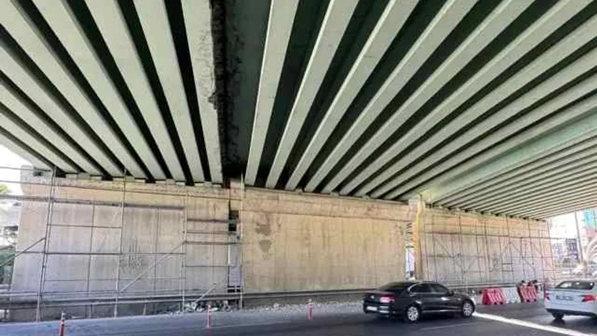İstanbul’da D-100 Cevizli Kavşağı Üst Geçidi güçlendirildi
