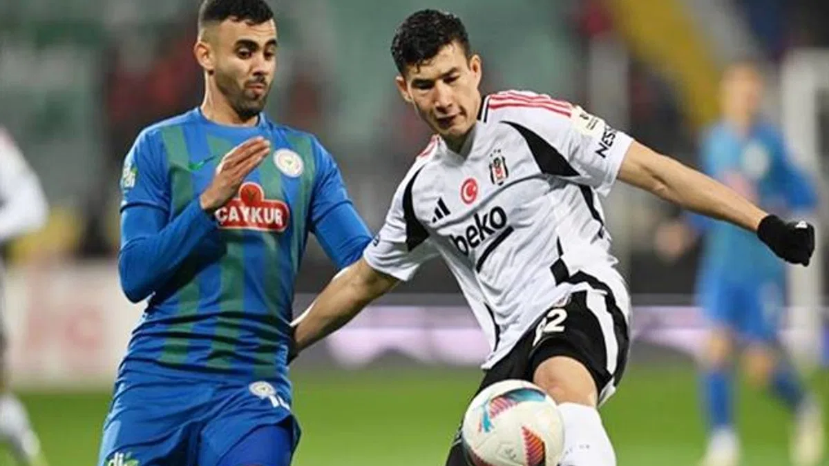 Çaykur Rizespor 1-1 Beşiktaş (Maç Sonucu) Rize’de kazanan çıkmadı!