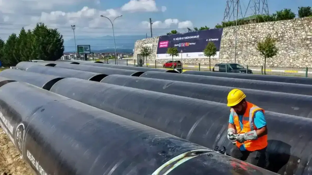 Sakarya’da 45 kilometrelik hattın ilk sevkiyatı başladı