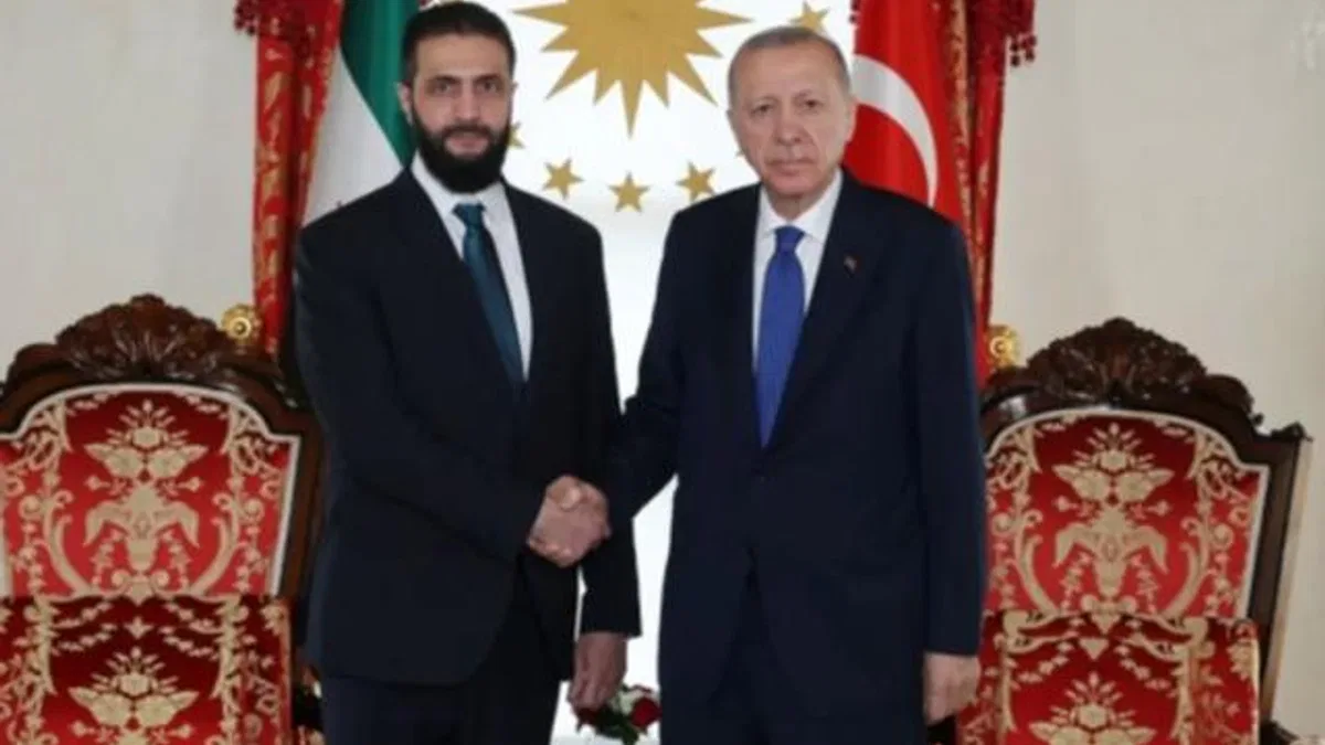 Cumhurbaşkanı Erdoğan, Şara ile görüştü
