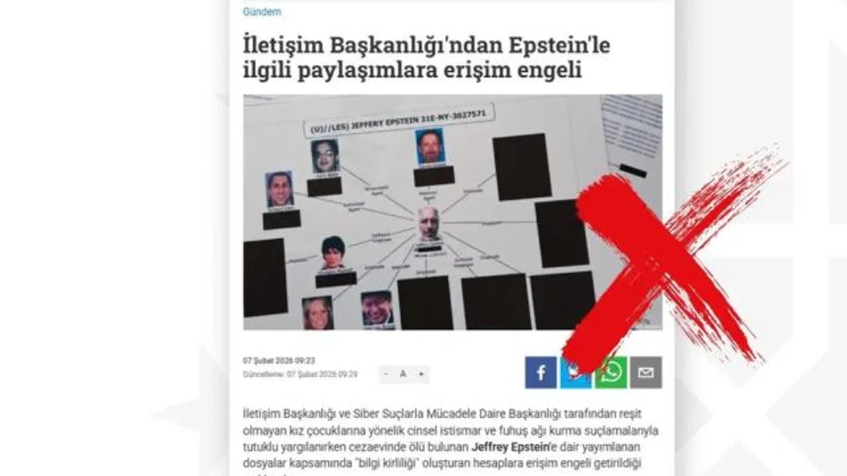 İletişim’den ‘Epstein paylaşımlarına erişim engeli’ iddiasına yanıt