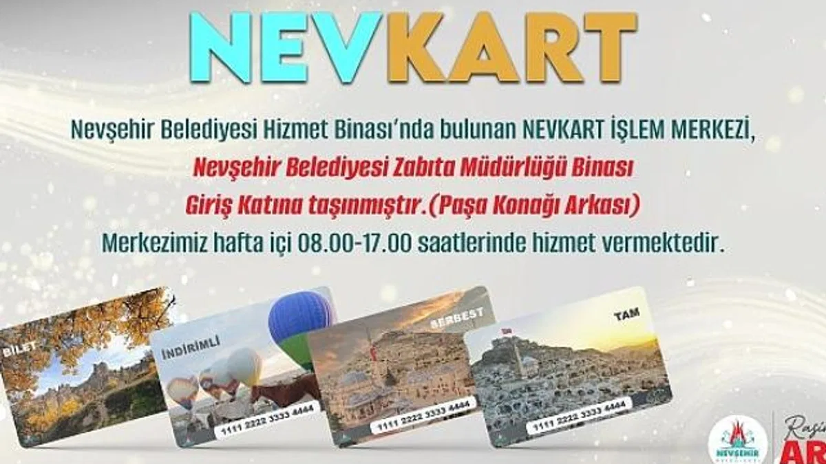 Nevkart İşlem Merkezi yeni yerinde