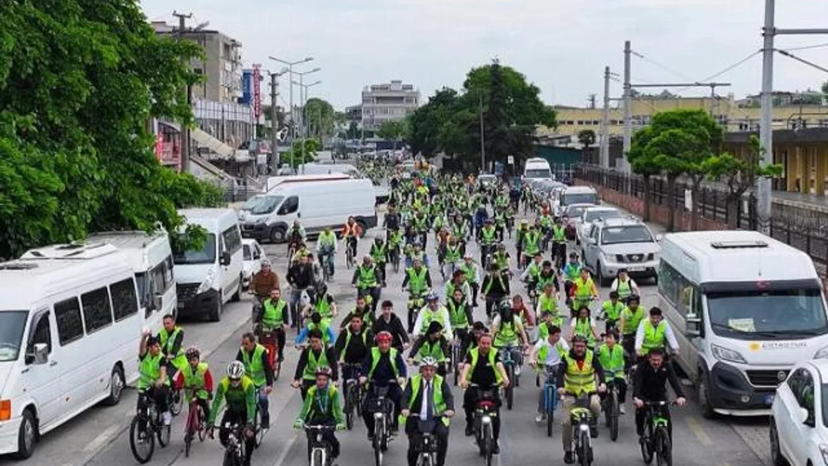 Sakarya’da pedallar şehrin merkezinde döndü