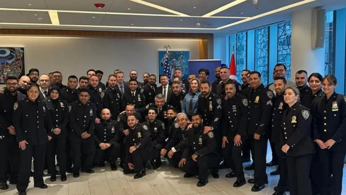 New York Türkevi’nde Türk ve Müslüman polisler bir araya geldi