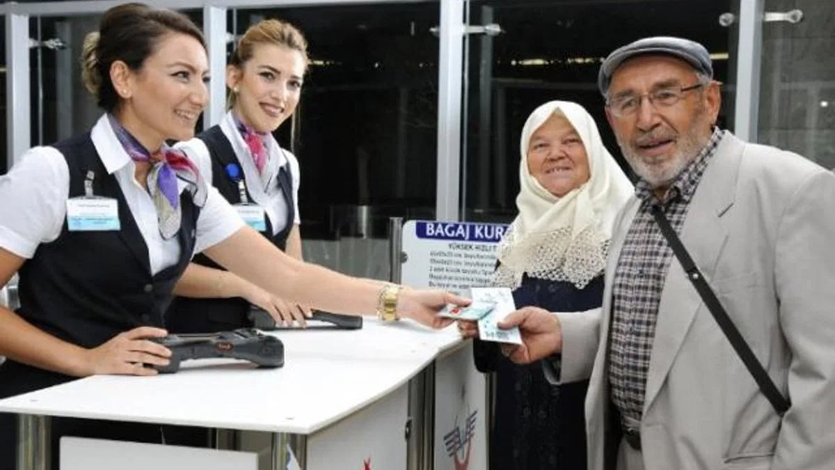 350 bini aşkın emekli indirimli seyahat etti