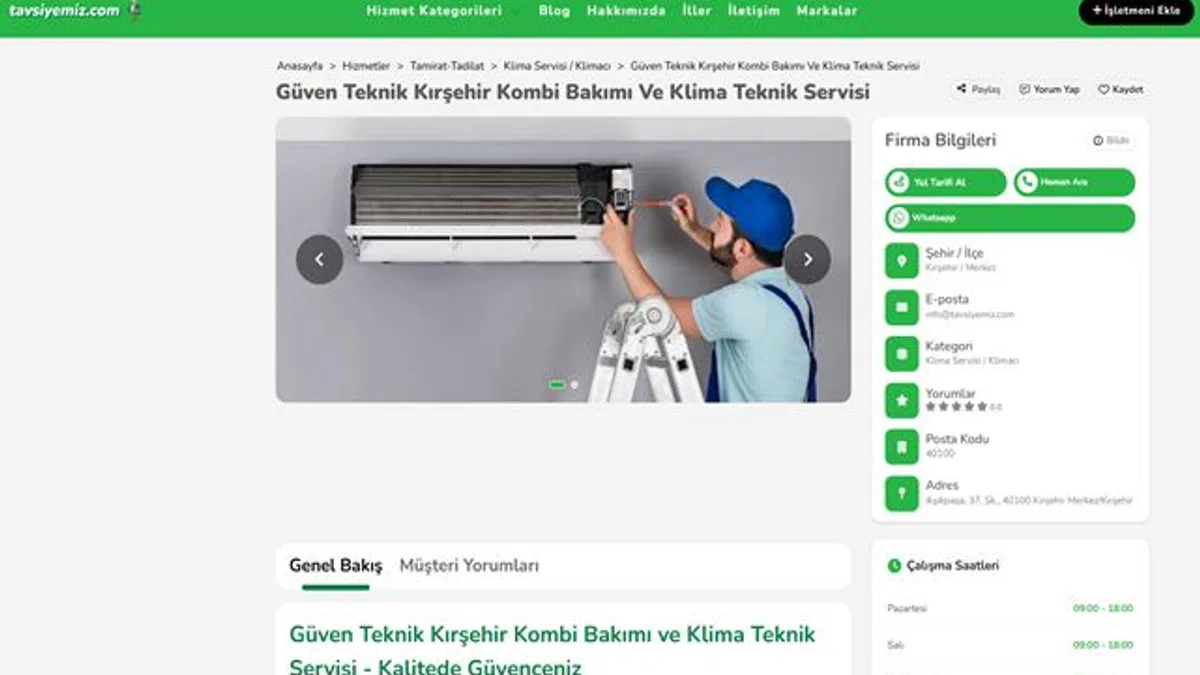 Kırşehir Klima Servisi: Ahi Evran Diyarında ve Bozkırın Kalbinde Kesintisiz Konfor!