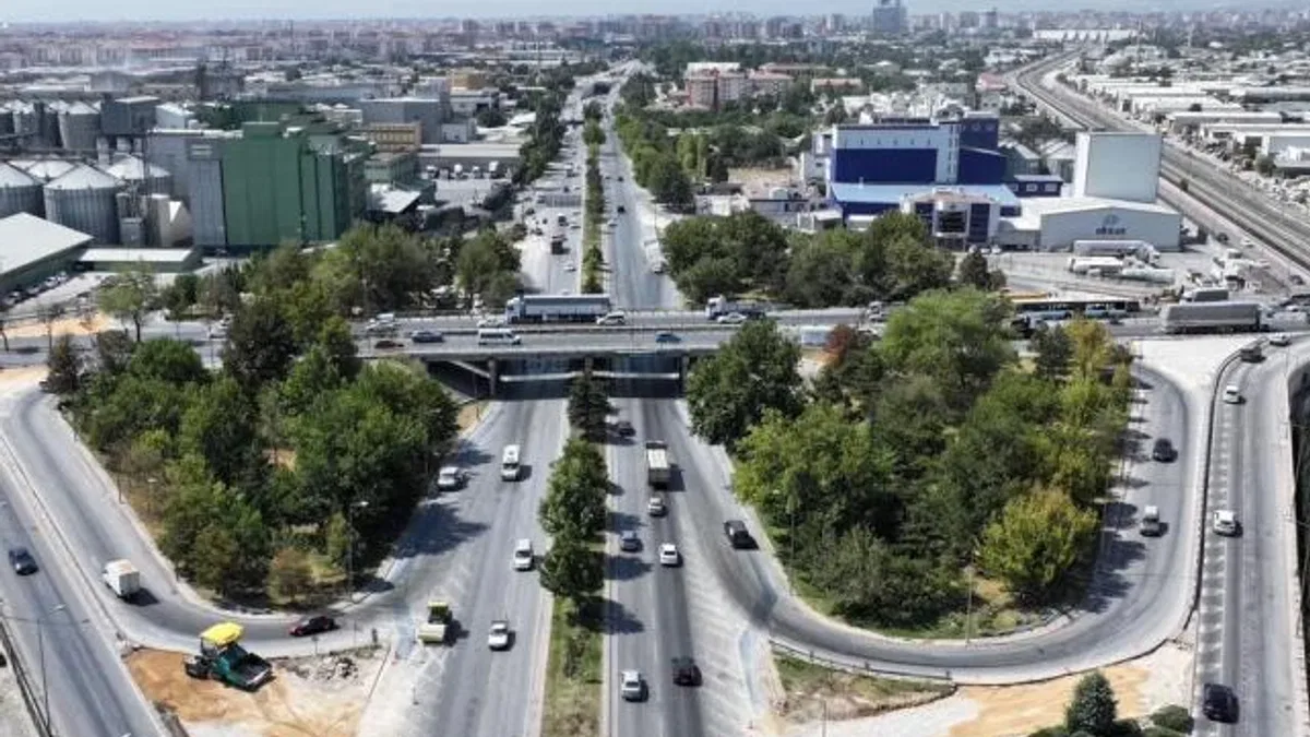 Konya’da Marangozlar Kavşağı 23 Ağustos’ta trafiğe kapatılıyor