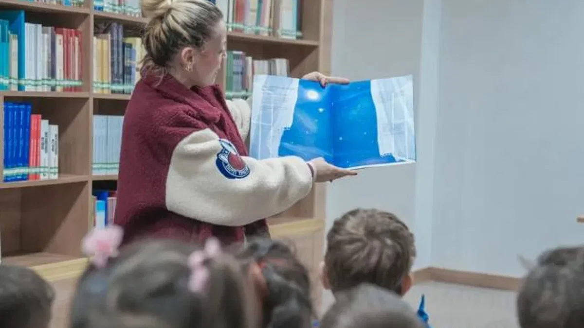 Ankara Keçiören’de minik öğrenciler kütüphane atmosferini yaşadı
