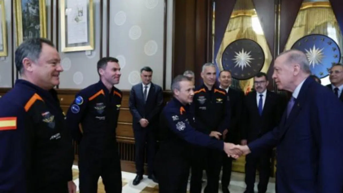Ax-3 Uzay Misyonu mürettebatı Külliye’de