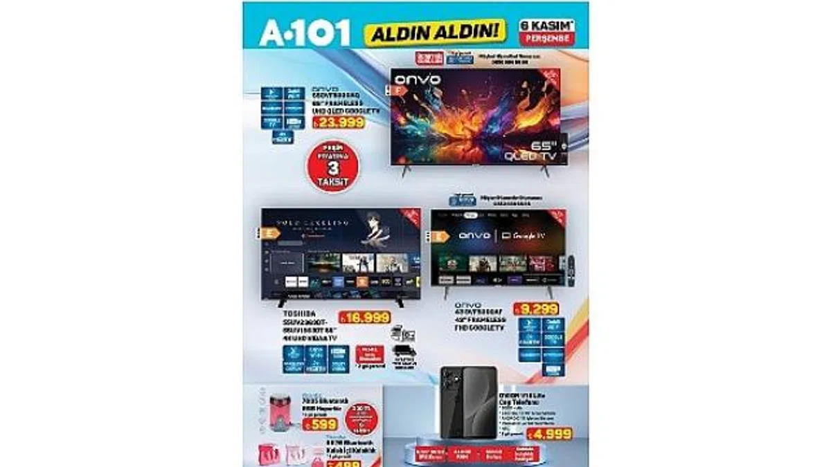 6 Kasım’da A101’de Teknolojik Ürünler Tüketiciyle Buluşuyor