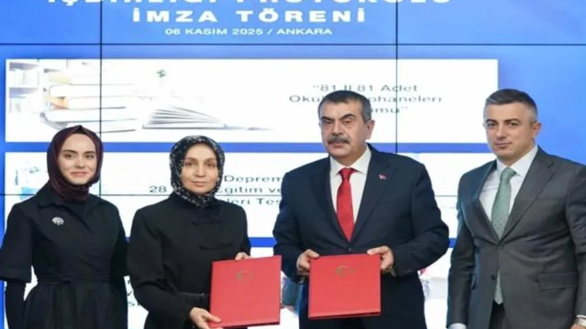 MEB’den okullarda kütüphane kurulumuna ilişkin vakıf iş birliği