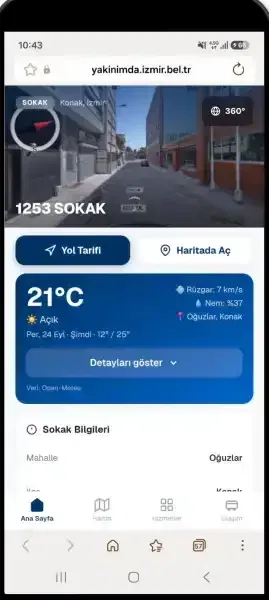 Yakınımda uygulaması İzmir sakinlerinin hayatını kolaylaştırıyor