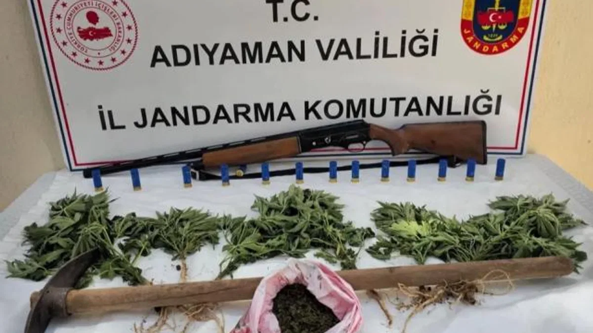 Adıyaman Jandarması’ndan uyuşturucu ve silah operasyon