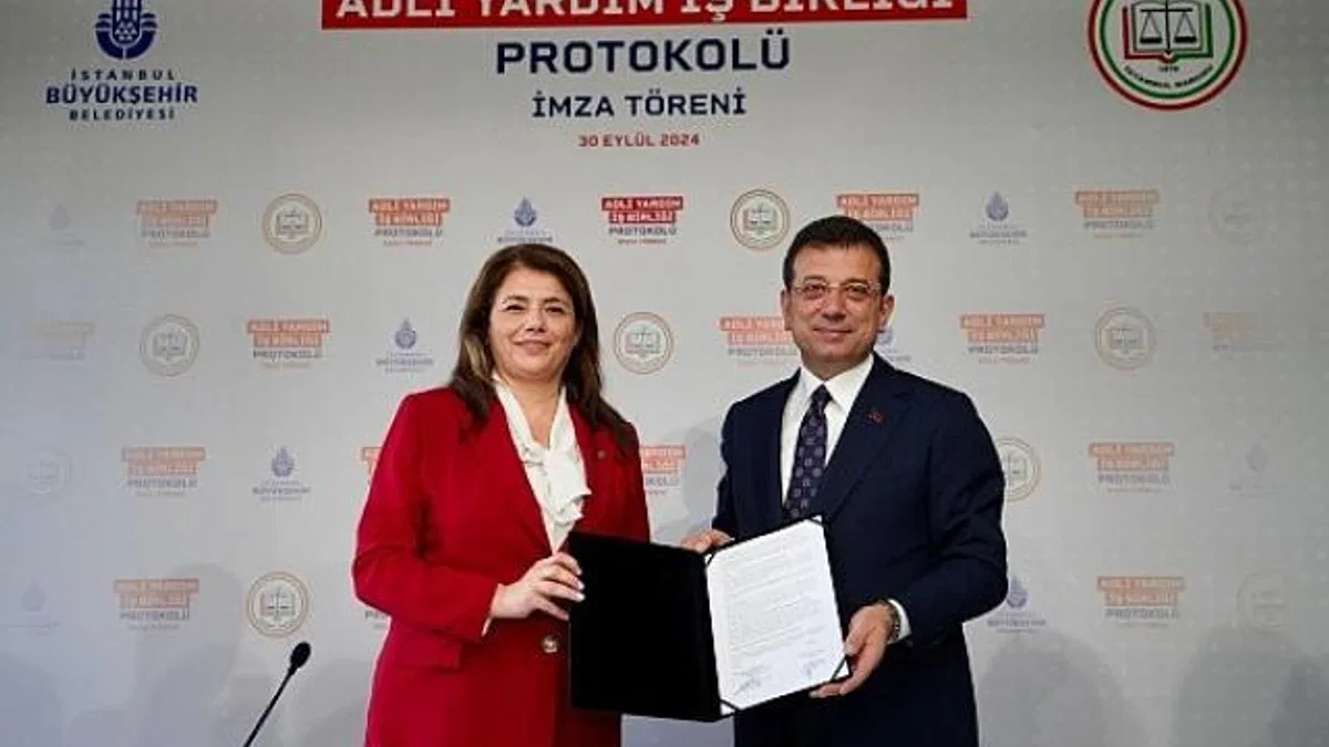Ekrem İmamoğlu İBB ve İstanbul Barosu arasında ‘Adli Yardım İş Birliği Protokolü’ imzalandı.