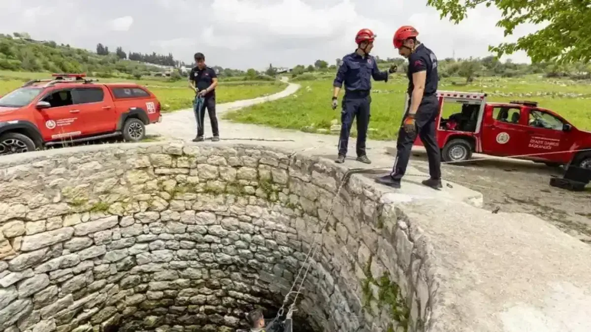 Mersin İtfaiyesinden boğulma vakalarına karşı tatbikat