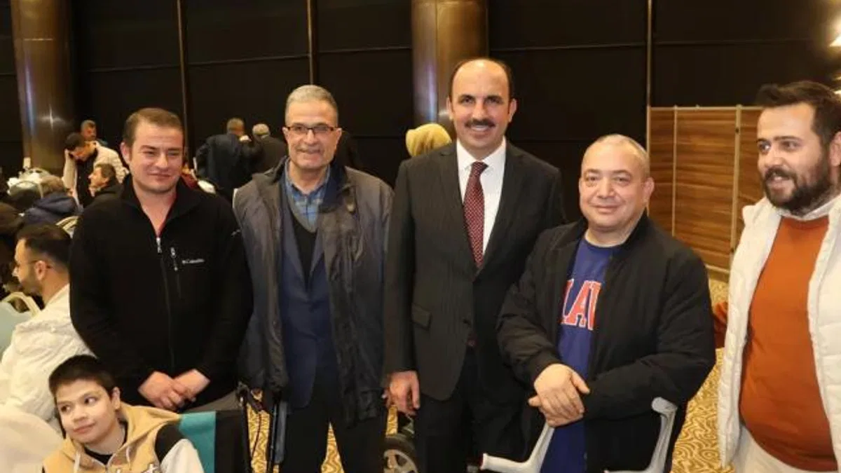 Konya’da özel gereksinimli bireyler aynı sofrada