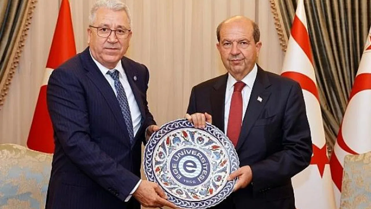 Rektör Prof. Dr. Budak, KKTC Cumhurbaşkanı Tatar’ı ziyaret etti