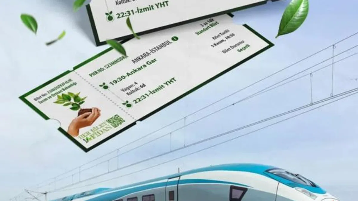 “Her Bilet Bir Fidan” kampanyası başladı… YHT yolcuları 13 milyon fidanın dikimine katılacak