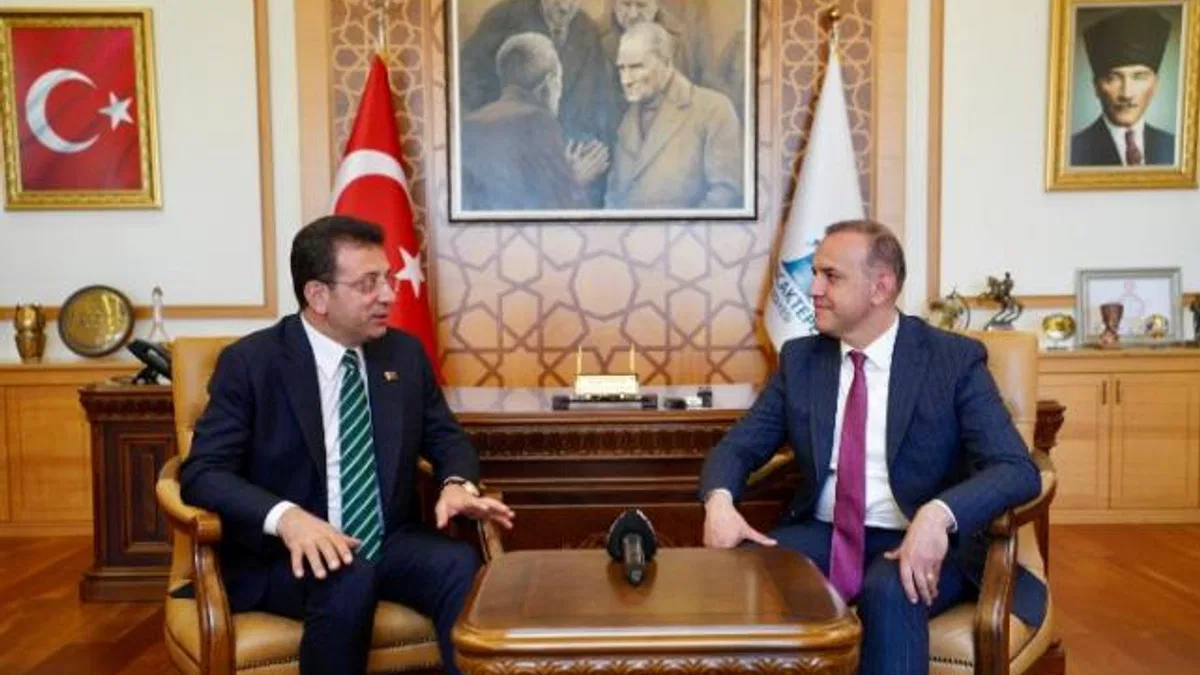 İmamoğlu’ndan Başkan Yeğin’e tebrik ziyareti