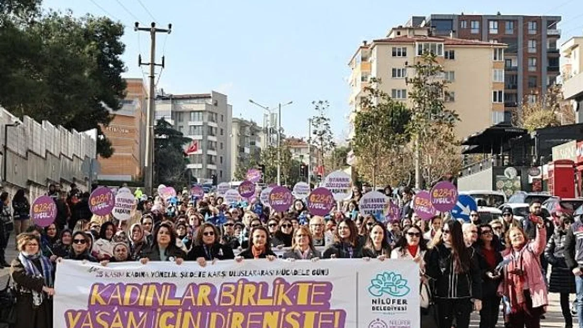 Nilüferli kadınlardan şiddete karşı tek ses