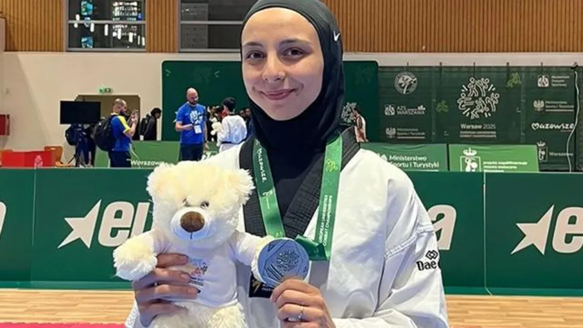 Konyalı milli sporcu Saliha’dan Avrupa ikinciliği