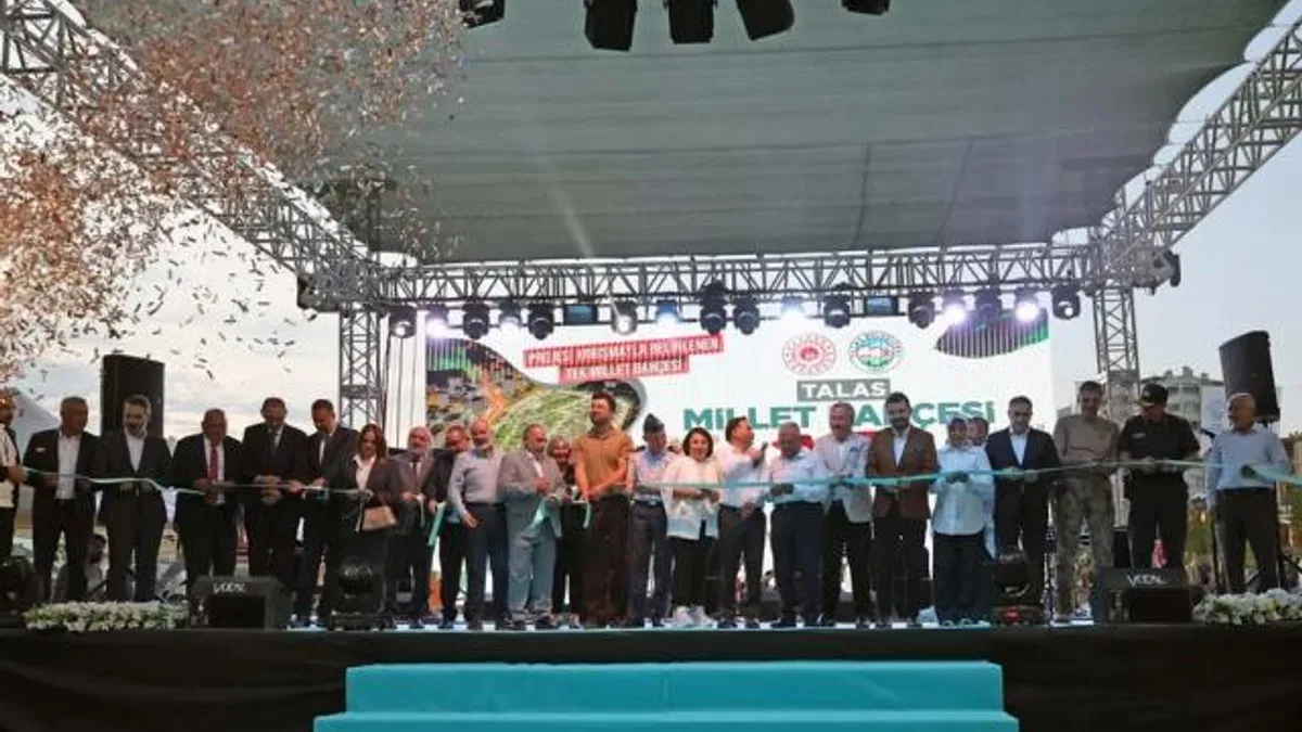Kayseri Talas’ta millet bahçesine kavuştu