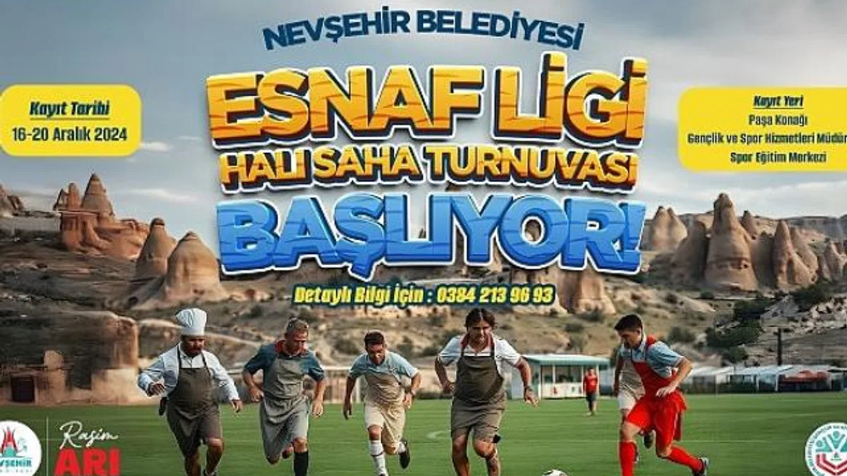 Esnaf Ligi Halı Saha Futbol Turnuvası Düzenlenecek