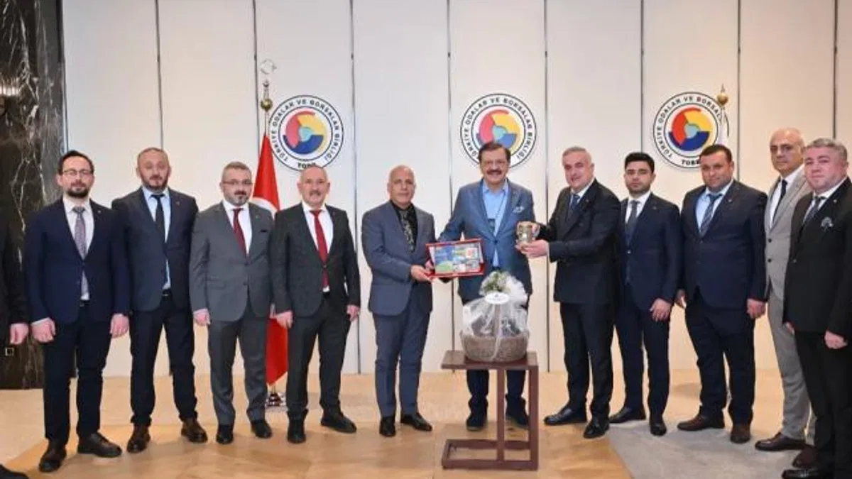 Artvin Ticaret Borsası’ndan, TOBB Genel Başkanı Hisarcıklıoğlu’na ziyaret