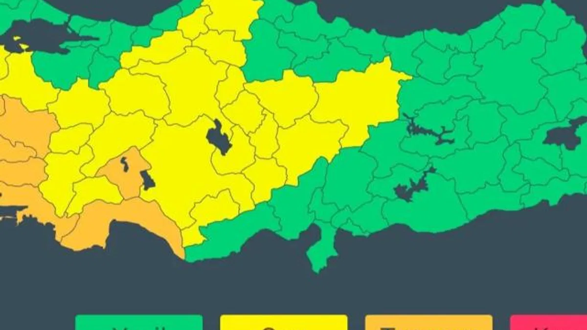 6 ilde ‘turuncu uyarı’sı İçişleri’nden geldi