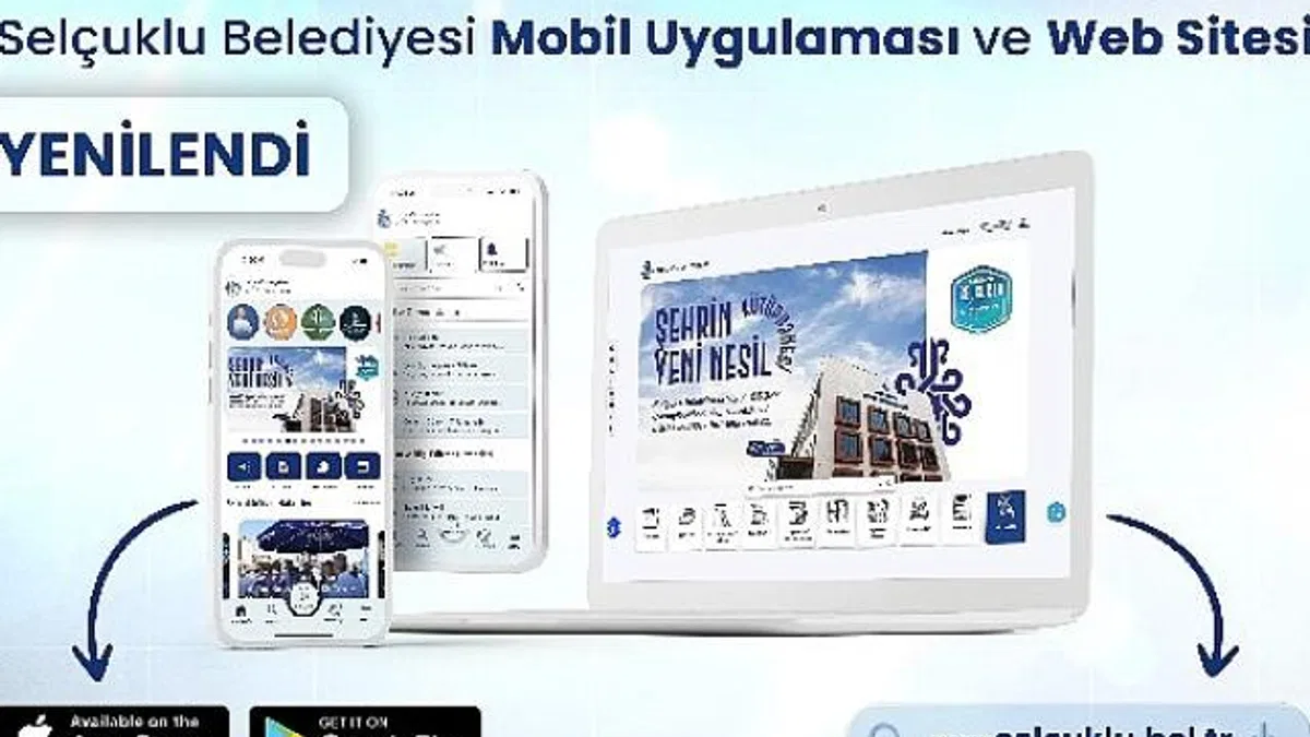 Selçuklu Belediyesi yenilenen web sitesi ve mobil uygulamasıyla vatandaşlara birçok yeniliği sunuyor