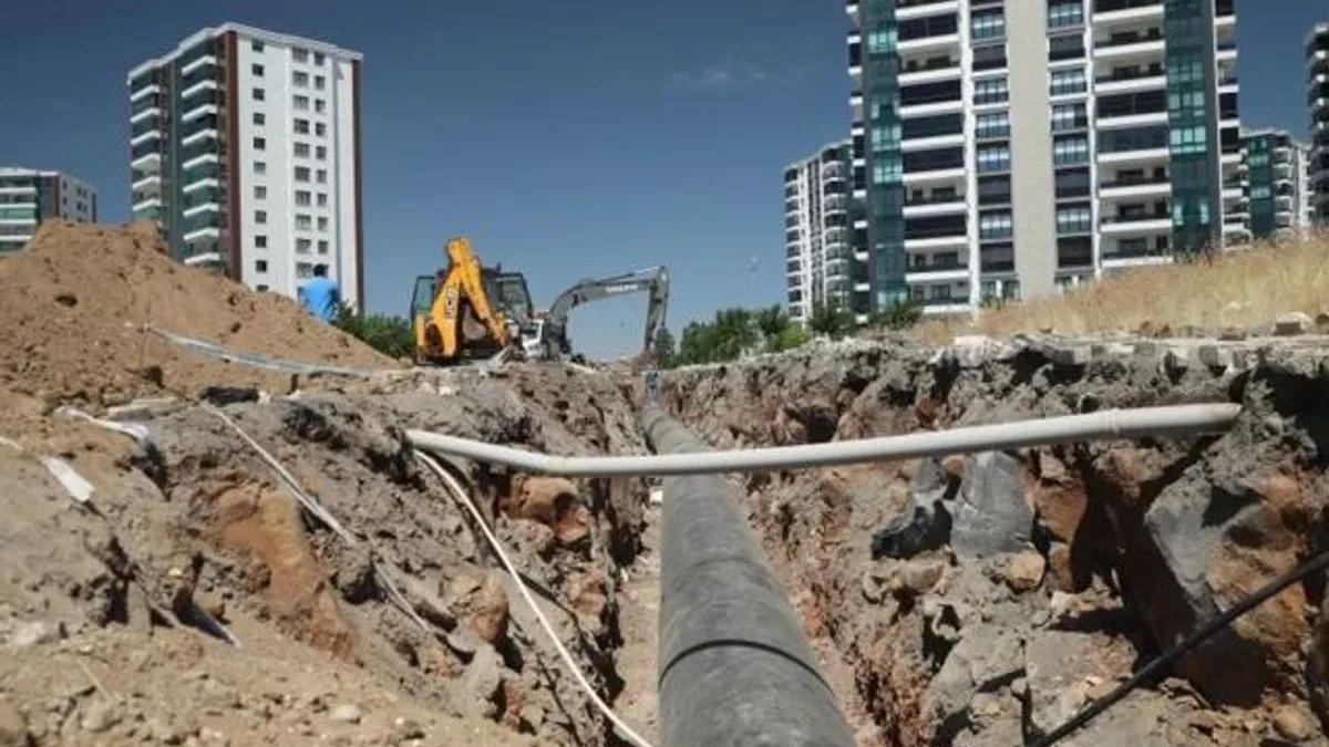 DİSKİ 8 ayda 79 bin 677 metre yeni içme suyu hattı döşedi
