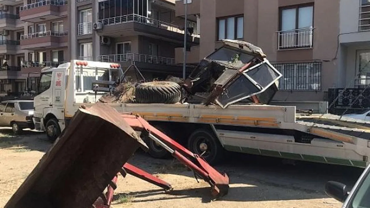 Ödemiş’te hurda araç, iş makinası ve tarım aletleri toplanıyor