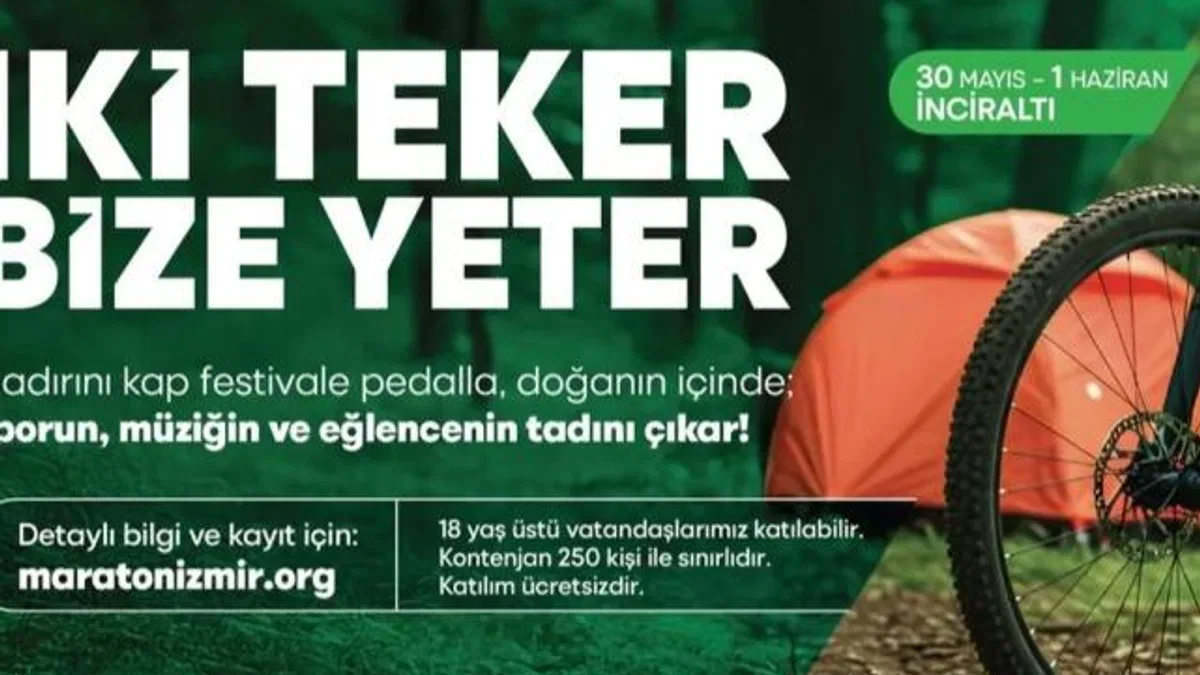 İzmir’de çadırını kap festivale pedalla