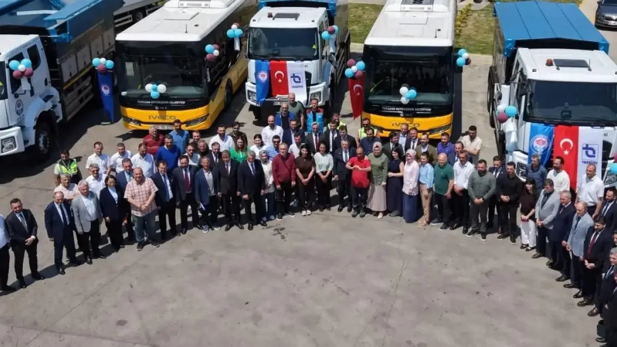 Trabzon Büyükşehir Belediyesi filoya 5 yeni araç kazandırdı