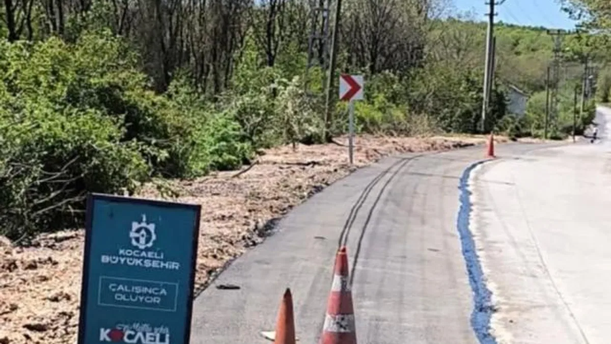 Kocaeli Gebze köylerinde hummalı yol çalışması sürüyor